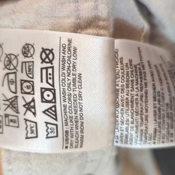 Linen-blend cropped cuffed low-rise cargo pants, Banana Republic Martin Fit 6P - Picture 7 of 7